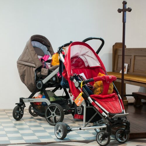 silicone coated webbing baby stroller